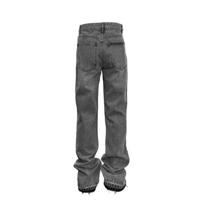 Grey Flared Jeans