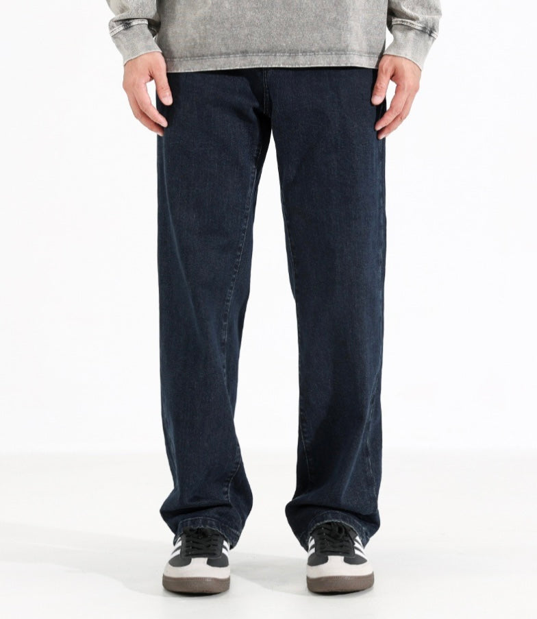 Classic Dunkelblaue Baggy Jeans